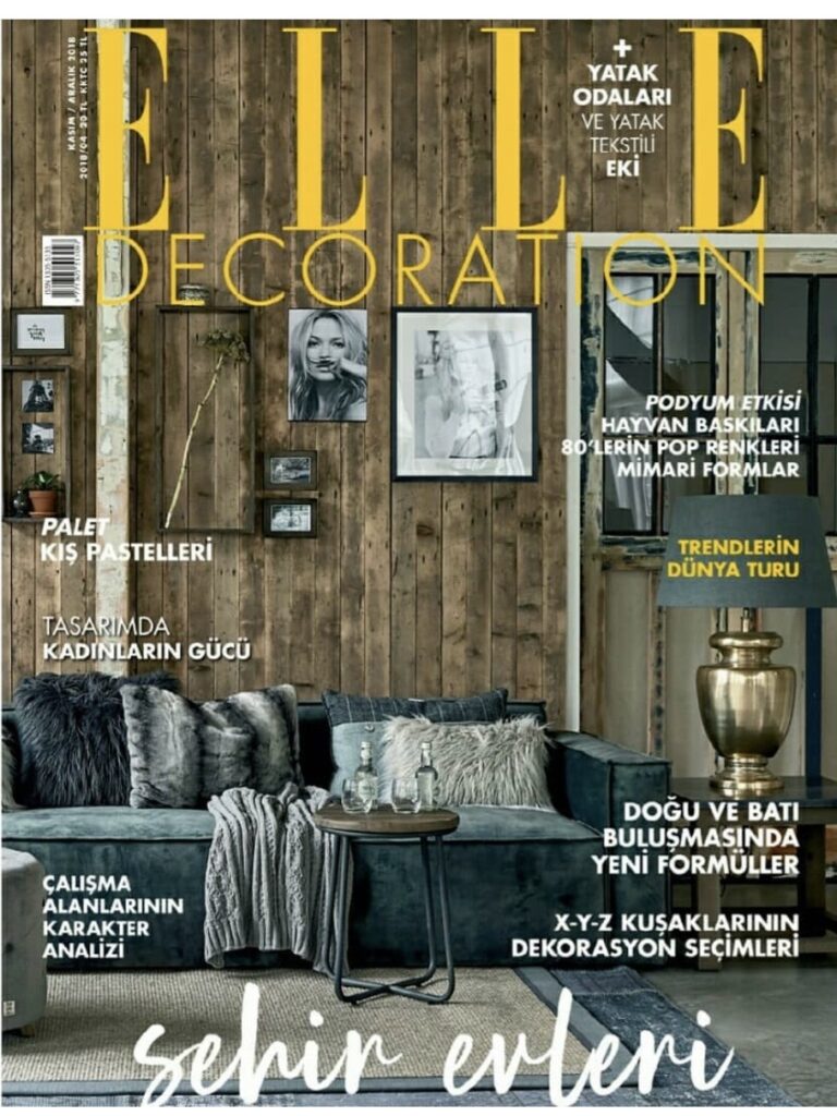 Dhoku contemporary rugs featured in Elle Decoration interior design magazine