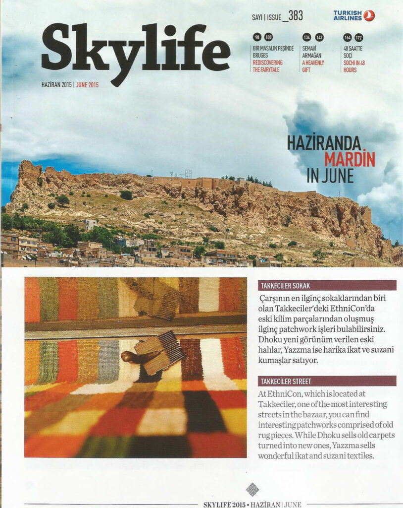 Dhoku halıları Skylife dergisinde Türk tasarım ve kültürü ile öne çıktı
