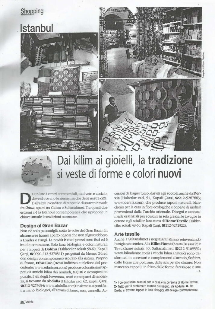 Dhoku carpets featured in European editorial about contemporary textile design