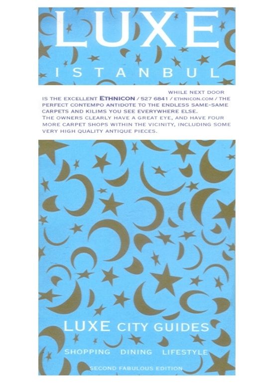Dhoku luxury rugs featured in Luxe Istanbul design guide