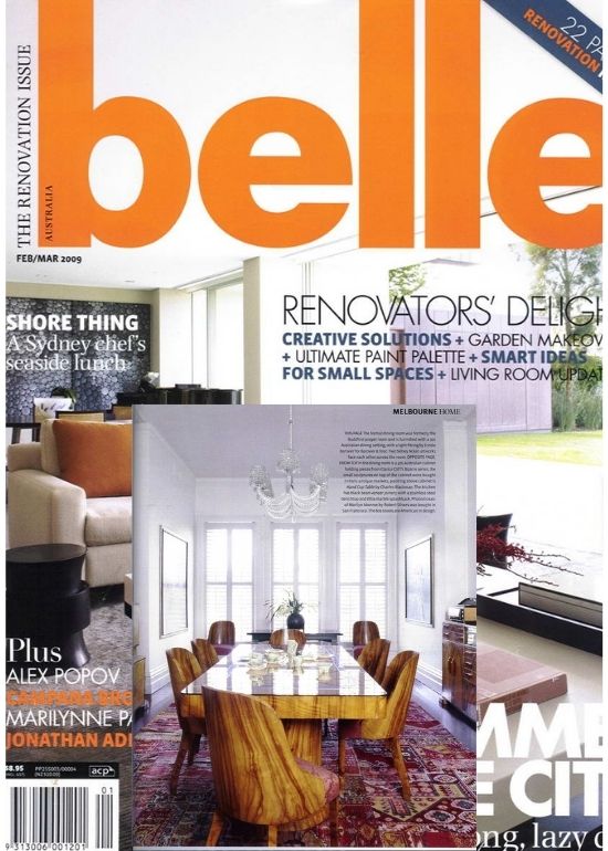 Dhoku carpets featured in Belle magazine interior design feature